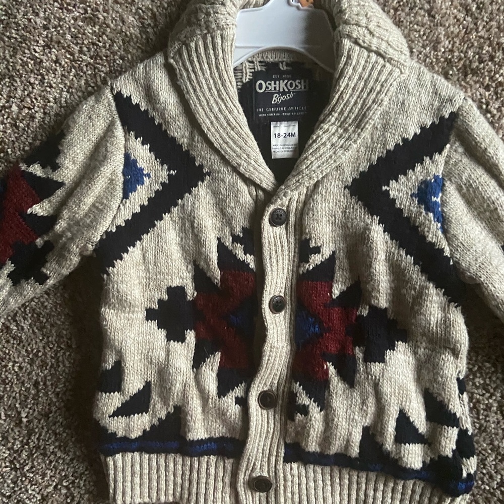 OSH KOSH B’GOSH BOY AZTEC SWEATER